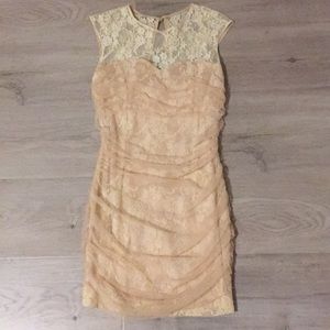 Cream/ Nude Lace Dress